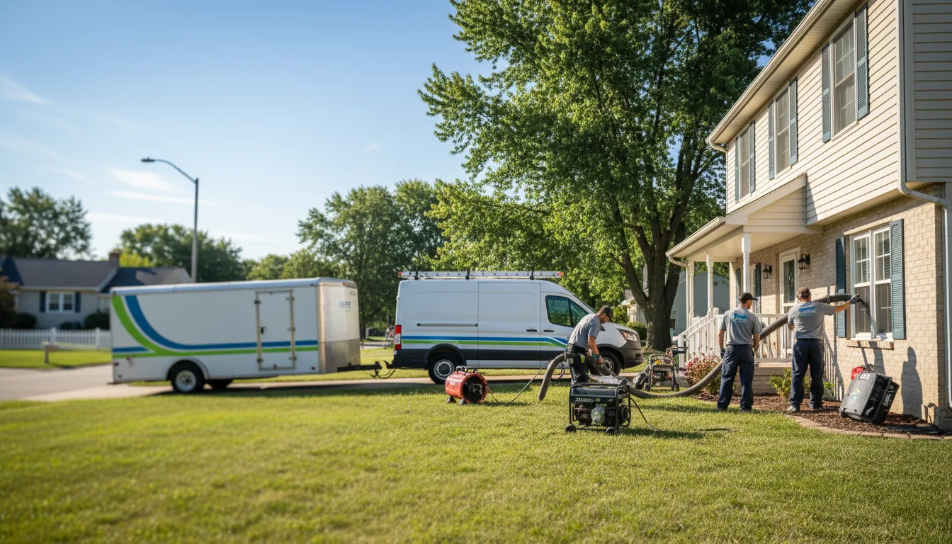 Flooded Basement Restoration And Cleanup With Repair in Howard City, MI near me